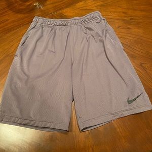 Nike DryFit Shorts - Grey; Medium.